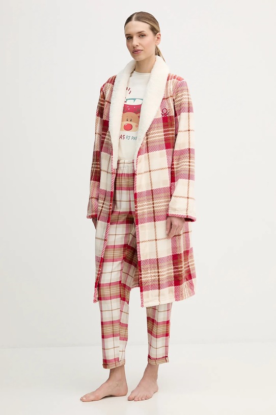 United Colors of Benetton szlafrok 6FK81C00E różowy AW25
