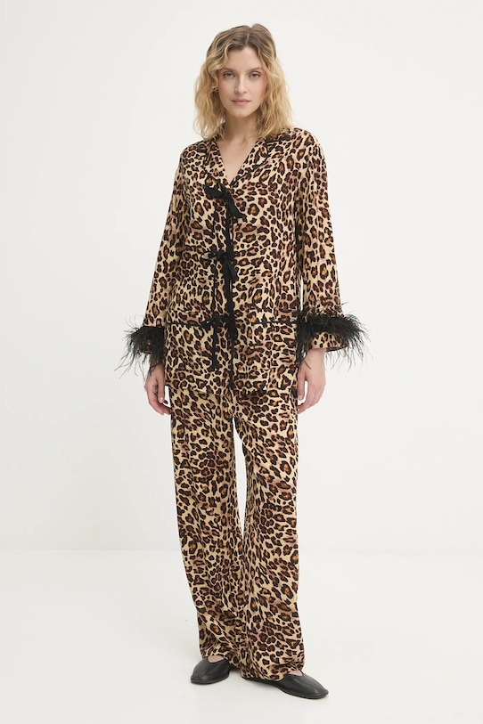 The Sleeper piżama tkanina brązowy BWSP02A025F