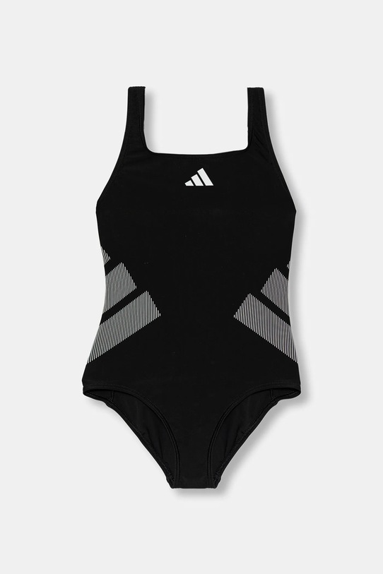 adidas Performance costum de baie dintr-o bucată pentru copii moale negru JM8226