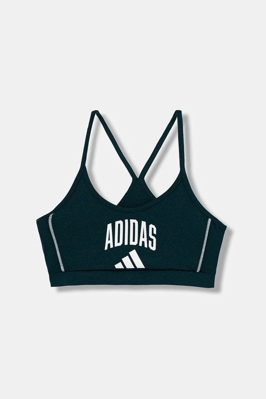 adidas biustonosz sportowy dziecięcy miękka zielony JW8661