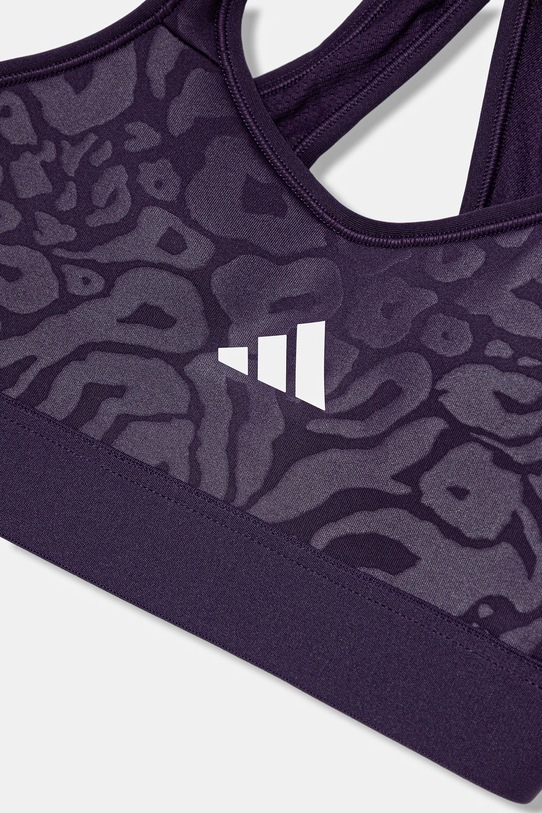 adidas biustonosz sportowy dziecięcy fioletowy JM3916