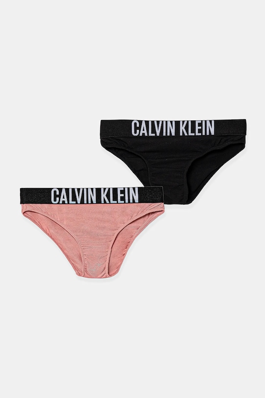 Dětské kalhotky Calvin Klein Underwear 2-pack potisk růžová G80G800729.9BYA