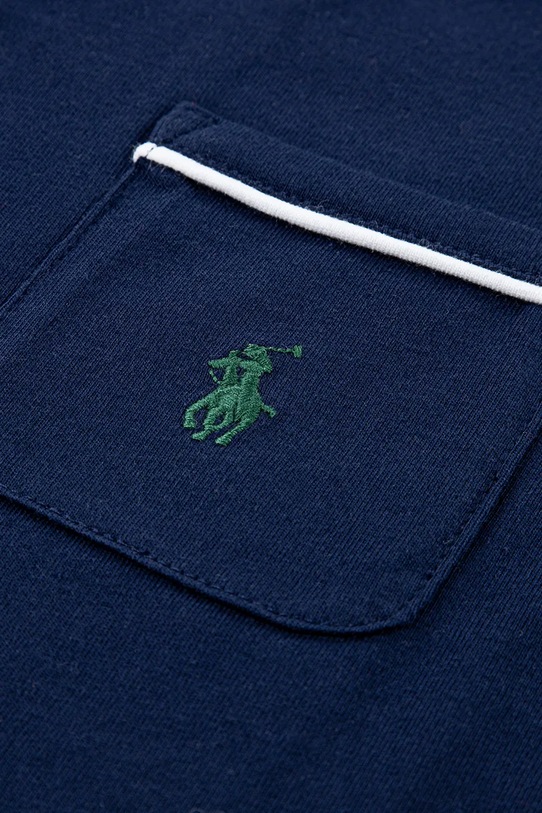 Dziewczynka Polo Ralph Lauren piżama bawełniana dziecięca 4P0279 granatowy