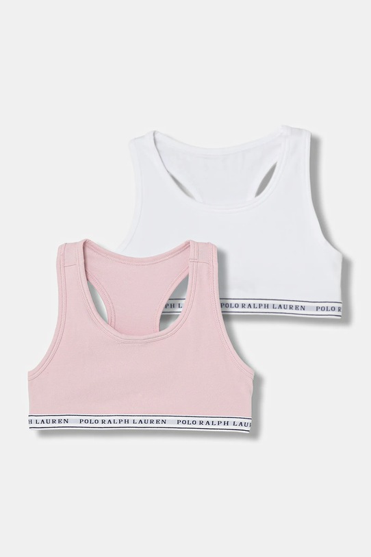 Παιδικό σουτιέν Polo Ralph Lauren 2-pack μαλακό λευκό 4P5038