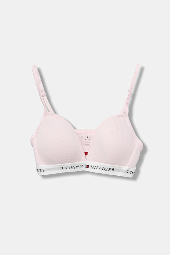 Tommy Hilfiger biustonosz dziecięcy lekko usztywniana różowy UG0UG00772.9BYA