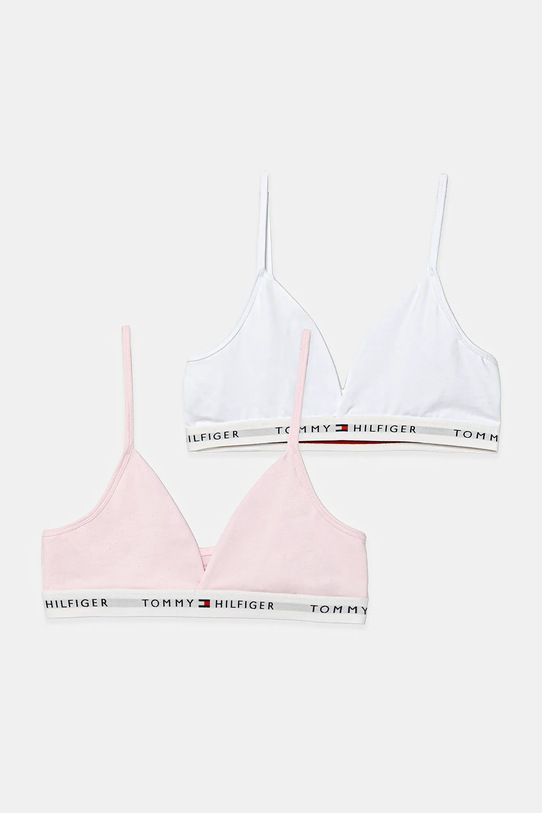 Tommy Hilfiger biustonosz dziecięcy 2-pack nadruk różowy UG0UG00806.9BYA