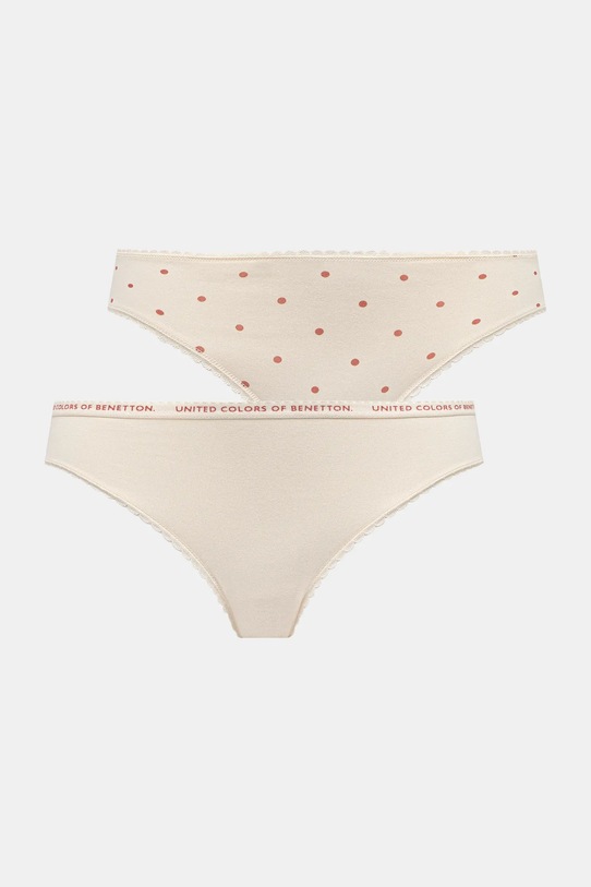 Παιδικά εσώρουχα United Colors of Benetton 2-pack Planet friendly μπεζ 37CY0S02Q.G.seasonal