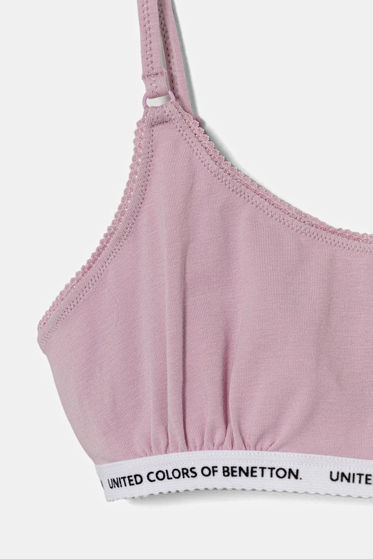 Dziewczynka United Colors of Benetton biustonosz dziecięcy 2-pack 3MC10R1IN.G.Season.9BYA beżowy
