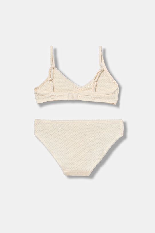 United Colors of Benetton komplet biustonosz i figi dziecięce 3MK50K02X.G.seasonal beżowy AW25