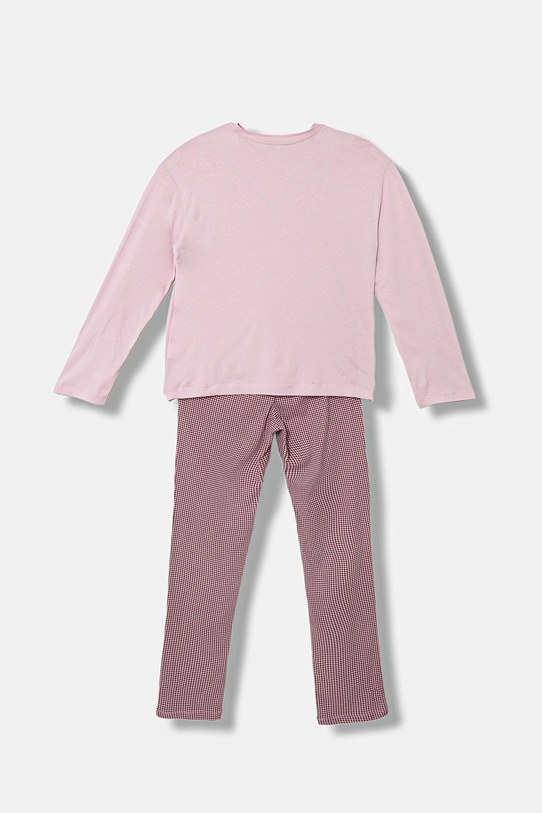 Παιδικές βαμβακερές πιτζάμες United Colors of Benetton 3VD00P09C.G.seasonal ροζ AW25