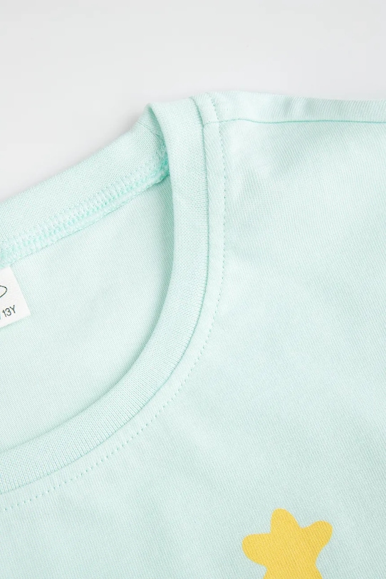 Fete Coccodrillo pijamale de bumbac pentru copii ZC5448116PJS turcoaz