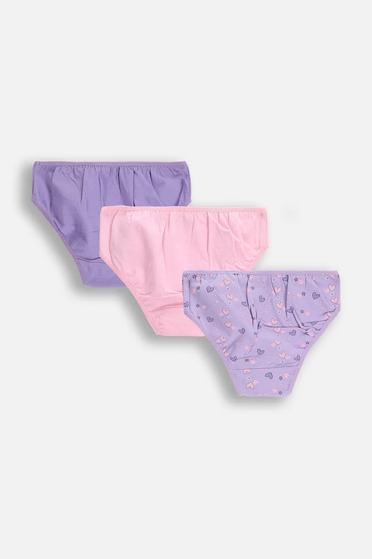 Coccodrillo figi dziecięce 3-pack ZC5406313PAN fioletowy AW25