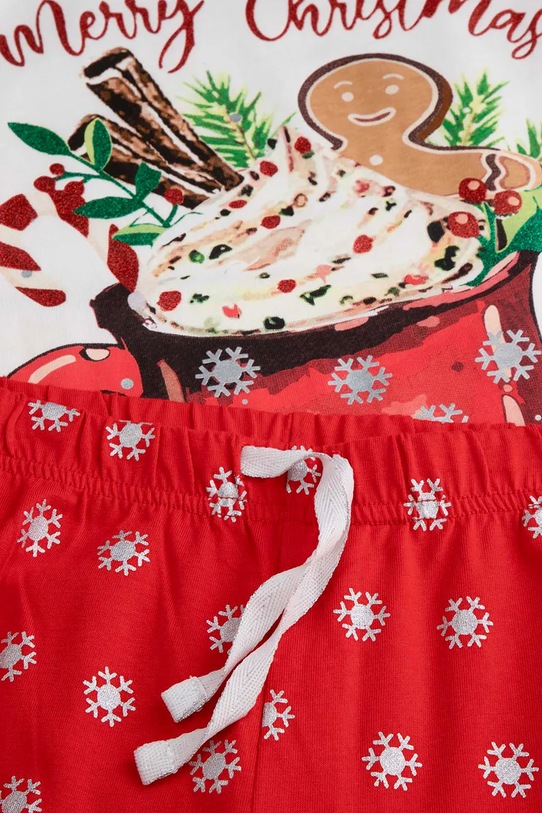 Coccodrillo set pigiama di cotone per bambini rosso ZC5448104MER