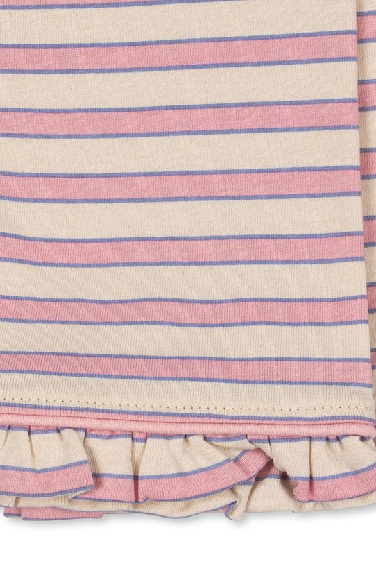 Дитячий бавовняний піжамний комплект Konges Sløjd PIO FRILL SET GOTS KS104400.9BYA