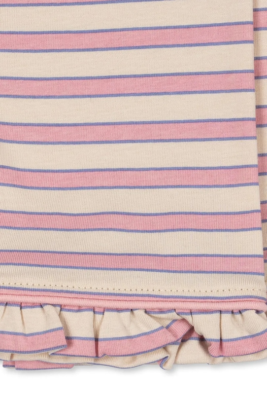 Дитячий бавовняний піжамний комплект Konges Sløjd PIO FRILL SET GOTS KS104400.9BYA