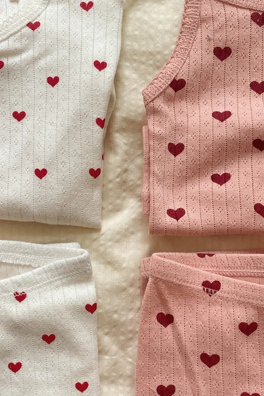 Konges Sløjd gyerek pamut melegítő szett MINNIE UNDERWEAR GOTS rózsaszín KS3021.9BYA