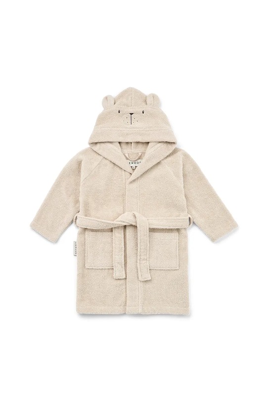 Παιδικό βαμβακερό μπουρνούζι Liewood Lily Polarbear Bathrobe Planet friendly μπεζ LW20312.9BYA
