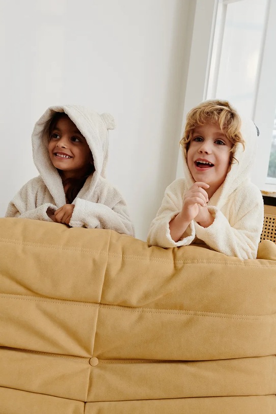 Παιδικό βαμβακερό μπουρνούζι Liewood Lily Polarbear Bathrobe μπεζ LW20312.9BYA
