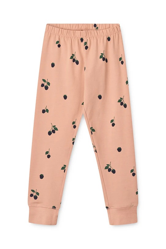 Liewood piżama dziecięca Wilhelm Printed Pyjamas Set pomarańczowy LW20361.9BYA