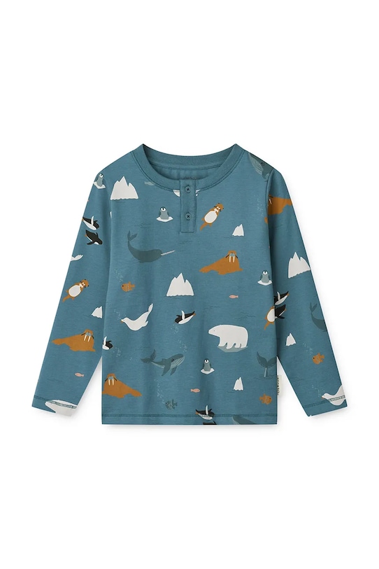 Liewood piżama dziecięca Wilhelm Printed Pyjamas Set LW20361.9BYA niebieski AW25