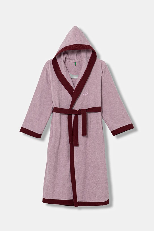 Дитячий бавовняний халат United Colors of Benetton Planet friendly рожевий 6ORD0800R.G.seasonal