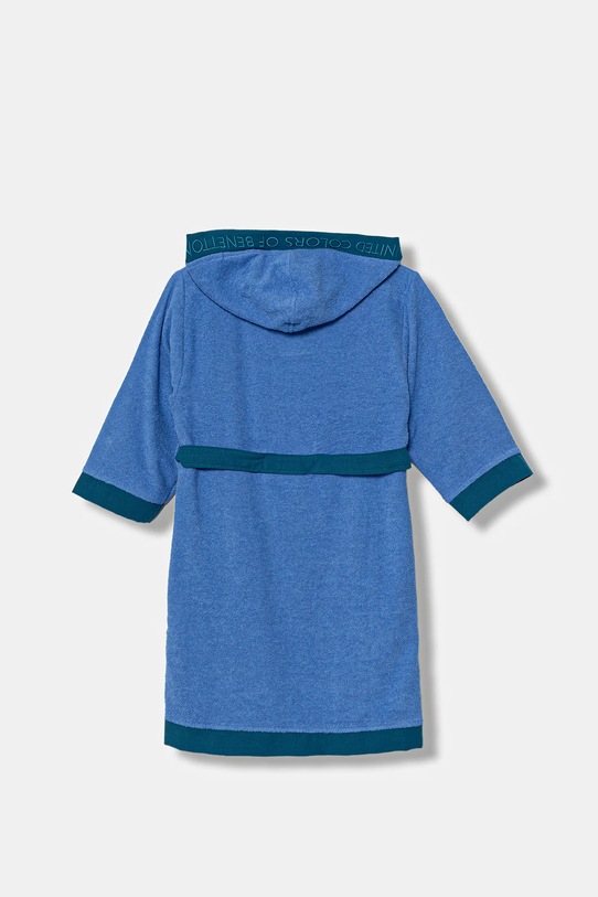 United Colors of Benetton szlafrok bawełniany dziecięcy 6ORD0800R.G.seasonal niebieski AW25