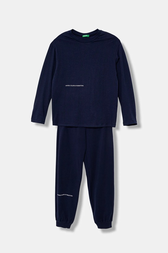 United Colors of Benetton piżama dziecięca komplet granatowy 3DKE0P097.G.seasonal