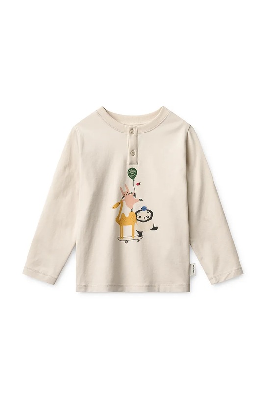 Детская пижама Liewood Wilhelm Printed Pyjamas Set LW20674.9BYA бежевый AW25