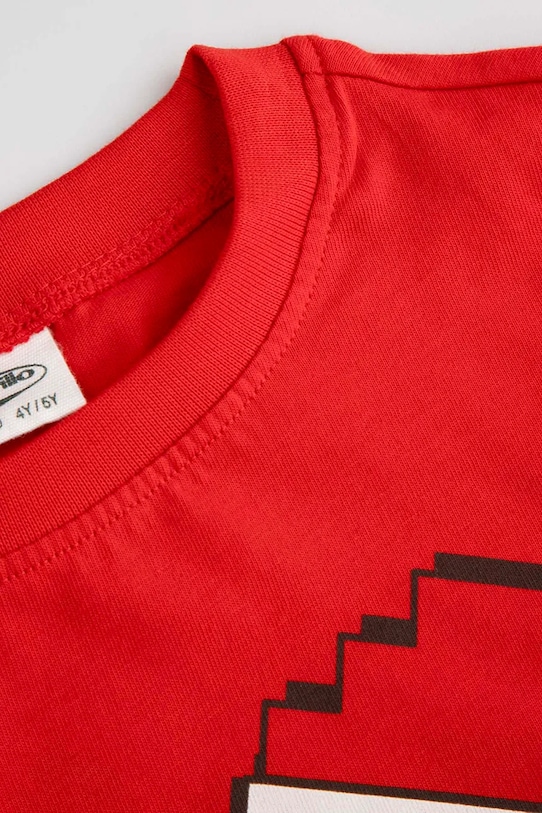 Chłopiec Coccodrillo komplet piżamowy dziecięcy bawełniany ZC5448102MER czerwony