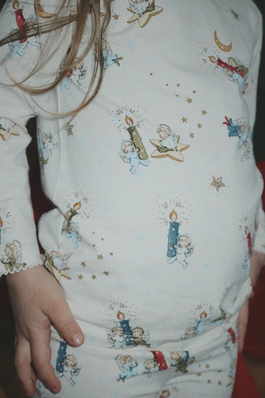 Konges Sløjd piżama dziecięca BASIC BLOUSE/PANTS SET GOTS KS104214.9BYA