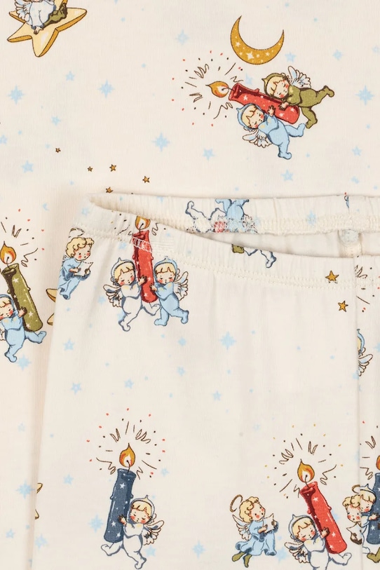 Dječaci Dječja pidžama Konges Sløjd BASIC BLOUSE/PANTS SET GOTS KS104214.9BYA bež