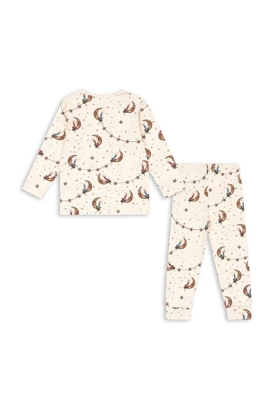 Κοριτσίστικα Παιδική πιτζάμα Konges Sløjd BASIC BLOUSE/PANTS SET GOTS KS104214.9BYA μπεζ