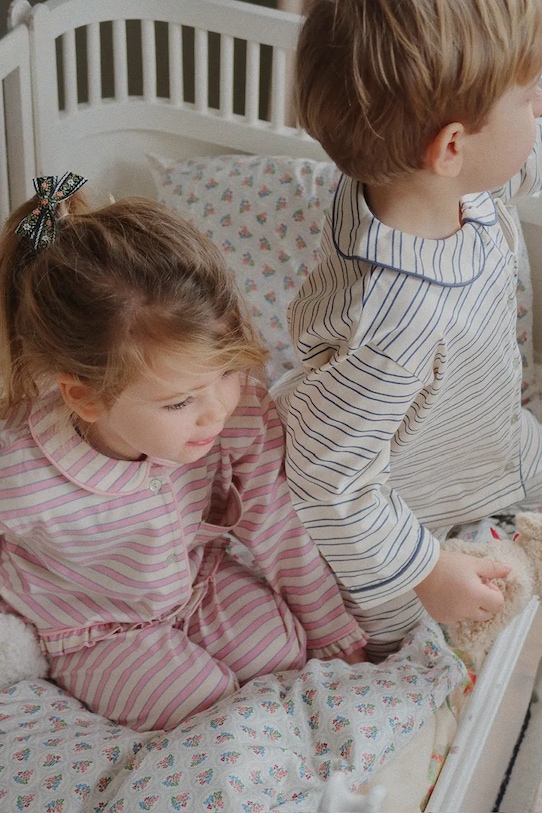 Детская хлопковая пижама Konges Sløjd PIO SET GOTS KS104401.9BYA бежевый