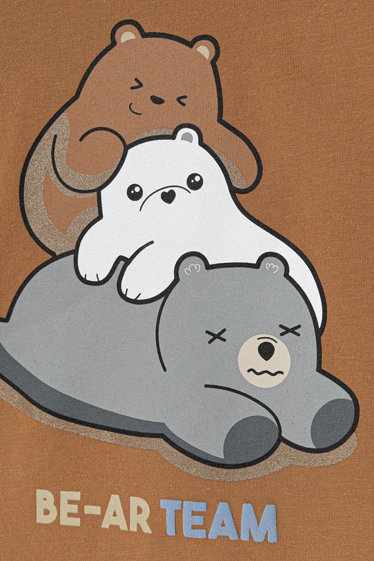 Chłopiec United Colors of Benetton piżama dziecięca 2-pack 3DKE0P09G.G.Seasonal brązowy