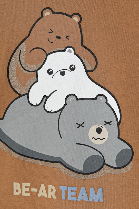 Băieți United Colors of Benetton pijama copii 2-pack 3DKE0P09G.G.Seasonal maro