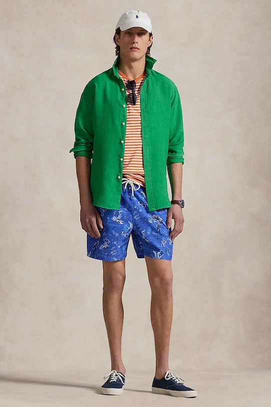 Plavkové šortky Polo Ralph Lauren fialová 710963331