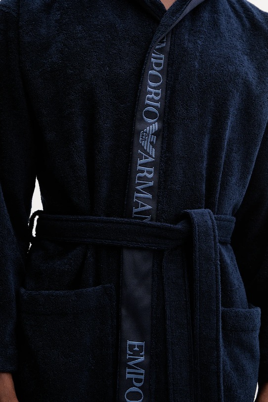 Bavlnený župan Emporio Armani Underwear tmavomodrá EM002255.AF14986