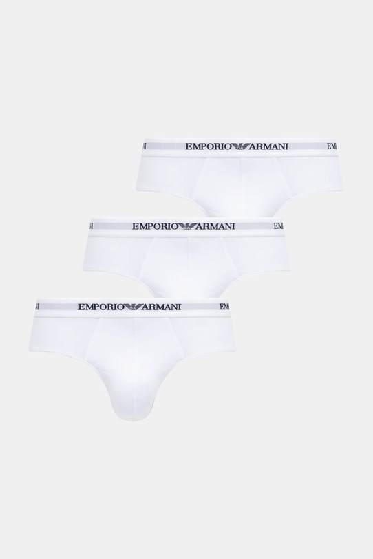 Emporio Armani Underwear slipy 3-pack dzianina biały EM000258.AF14132