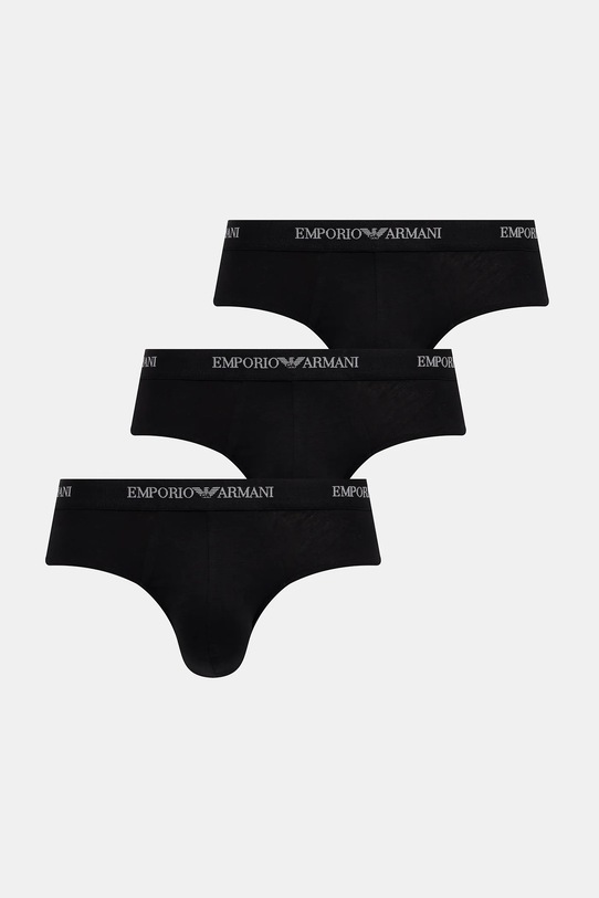 Emporio Armani Underwear slipy 3-pack dzianina czarny EM000258.AF14132