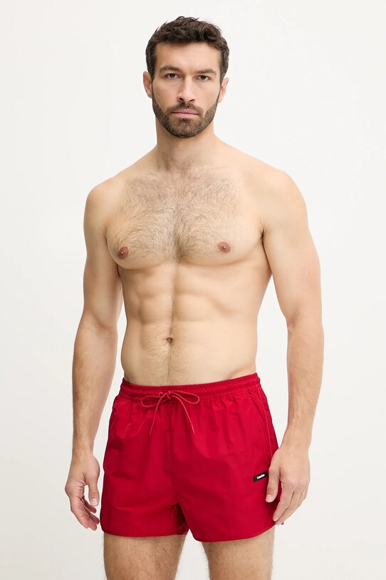 Calvin Klein szorty kąpielowe czerwony LV00N61110