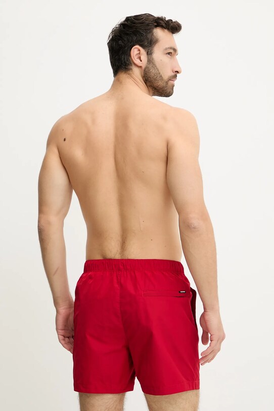 Plavkové šortky Calvin Klein LV00N61112 červená AW25