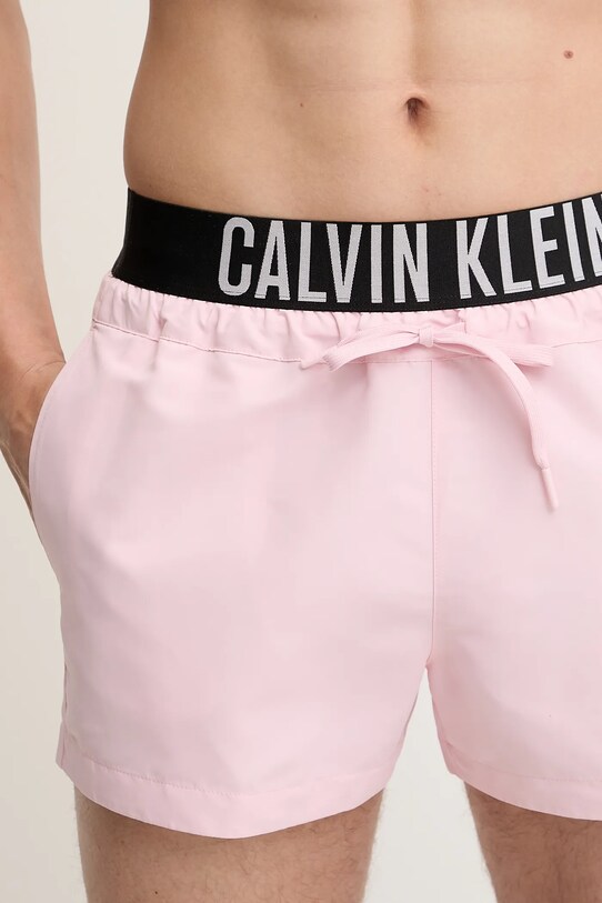 Calvin Klein szorty kąpielowe różowy LV00N61094