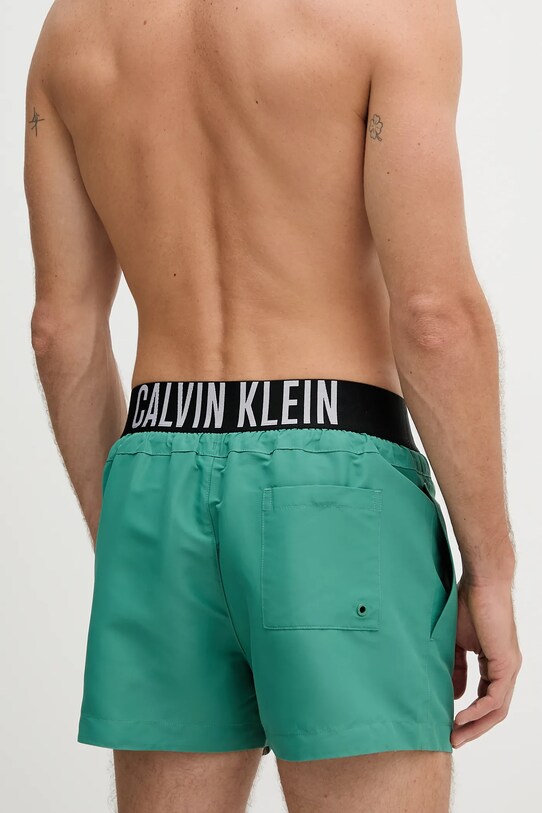 Odzież Calvin Klein szorty kąpielowe LV00N61094 zielony
