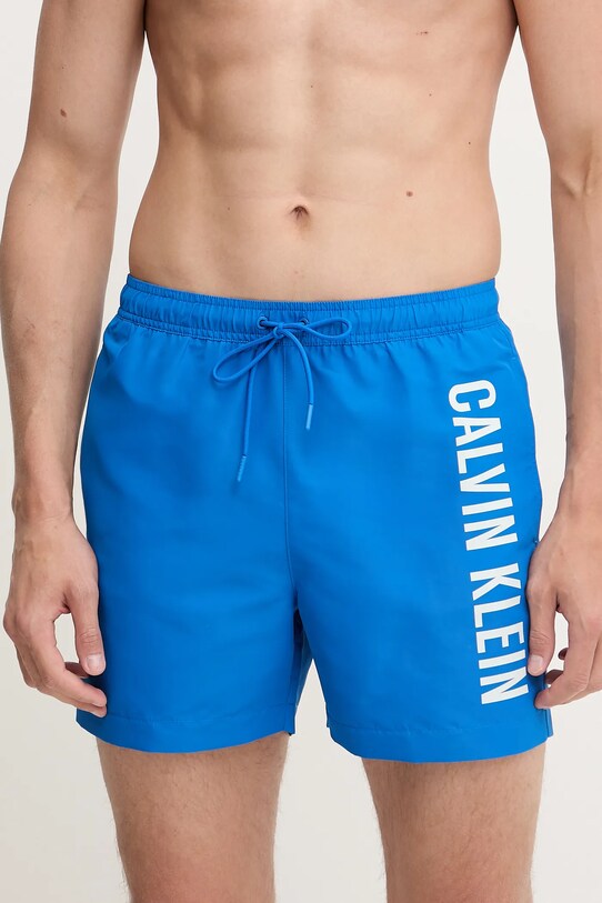 Calvin Klein szorty kąpielowe Planet friendly fioletowy LV00N61092