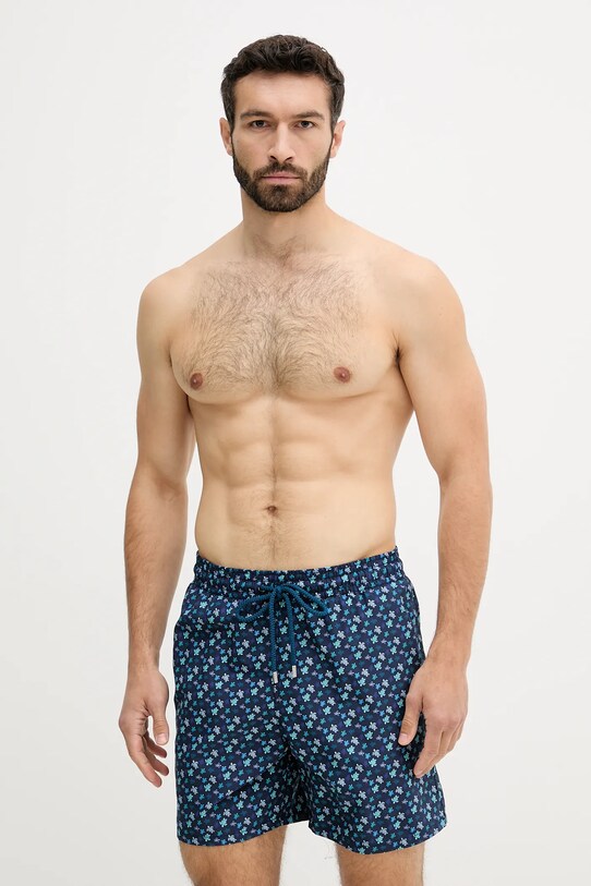 Vilebrequin pantaloni scurți de baie MOOREA cu modele bleumarin MOOAB139