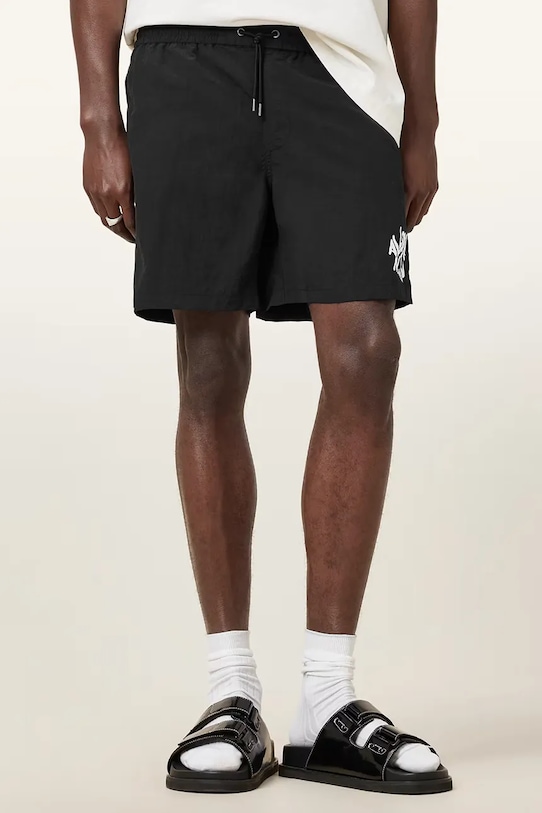 Plavkové šortky AllSaints ORLANDO M016WC černá AW25