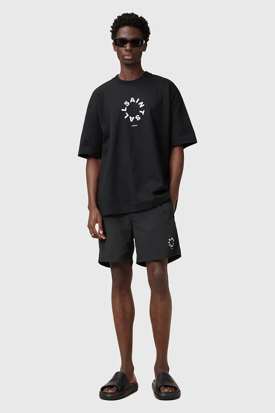 AllSaints pantaloni scurți de baie TIERRA Planet friendly negru M018WC
