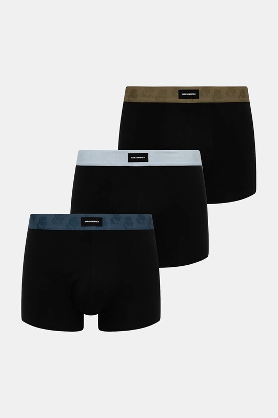 Karl Lagerfeld bokserki 3-pack dzianina czarny A3M47002