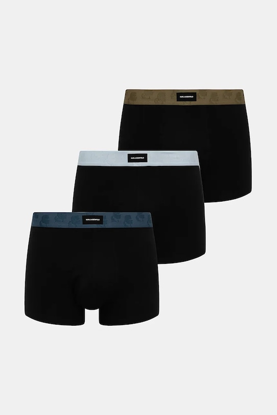 Karl Lagerfeld boxeri 3-pack boxeri negru A3M47002