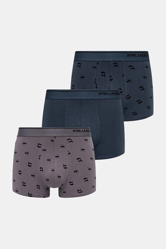 Karl Lagerfeld bokserki 3-pack dzianina turkusowy A3M47008
